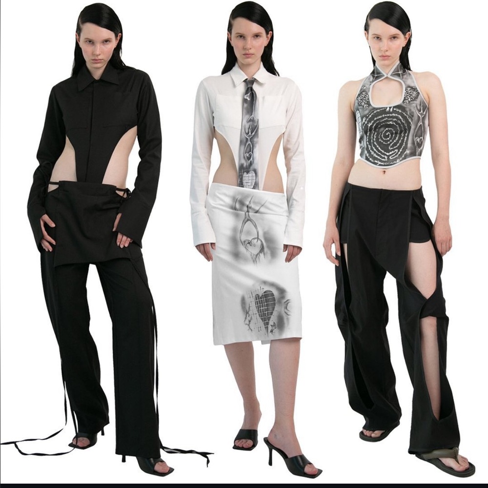 Urte Kat Wool Skirt Trousers